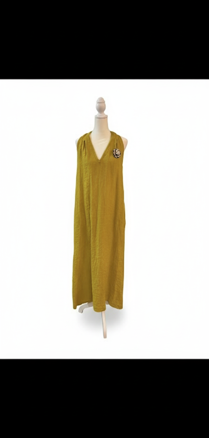 Mustard Linen dress